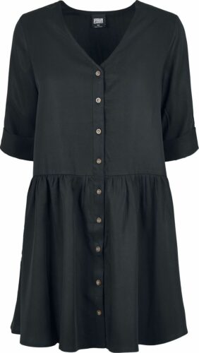 Urban Classics Dámské košilové šaty Babydoll šaty černá