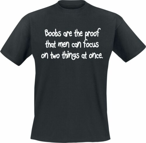 Boobs Are The Proof That Men... tricko černá