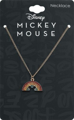Mickey & Minnie Mouse Rainbow Náhrdelník - řetízek zlatá