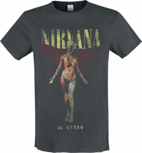 Nirvana Amplified Collection - In Utero tricko charcoal
