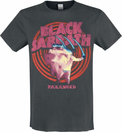 Black Sabbath Amplified Collection - Paranoid tricko charcoal