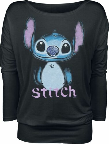 Lilo & Stitch Graffiti dívcí triko s dlouhými rukávy černá
