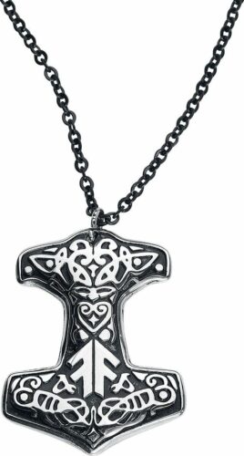 Amon Amarth Thorhammer Náhrdelník - řetízek cerná/stríbrná