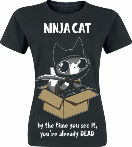 Cupcake Cult Ninja Cat dívcí tricko černá