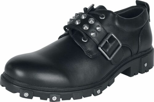 Gothicana by EMP Černé creepers boty s nýty obuv černá