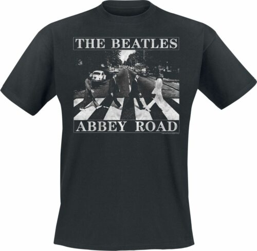 The Beatles Abbey Road Distressed tricko černá