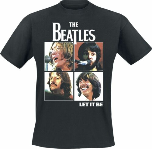 The Beatles Let It Be tricko černá