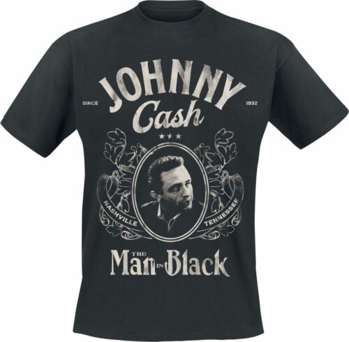 Johnny Cash The Man In Black tricko černá
