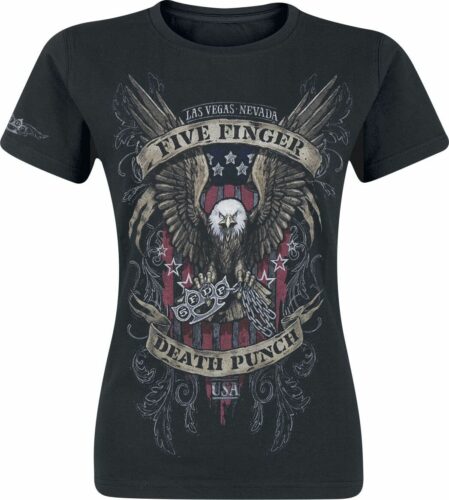 Five Finger Death Punch Eagle Color dívcí tricko černá