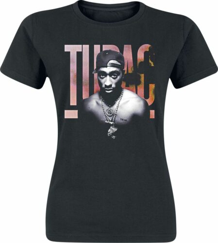 Tupac Shakur Pink Logo dívcí tricko černá