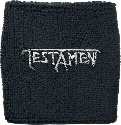 Testament Logo - Wristband Potítko černá