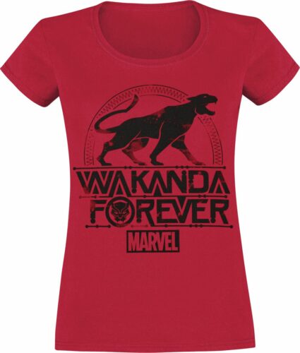 Avengers Black Panther - Wakanda Forever dívcí tricko červená