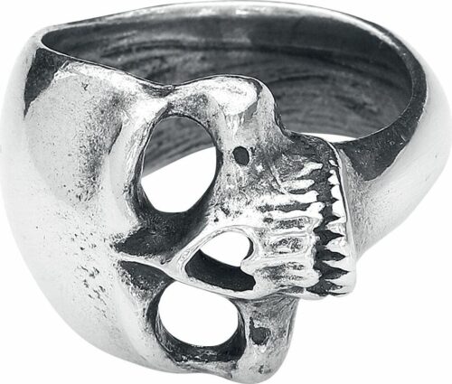 Alchemy Gothic Prsten New Skull prsten stríbrná