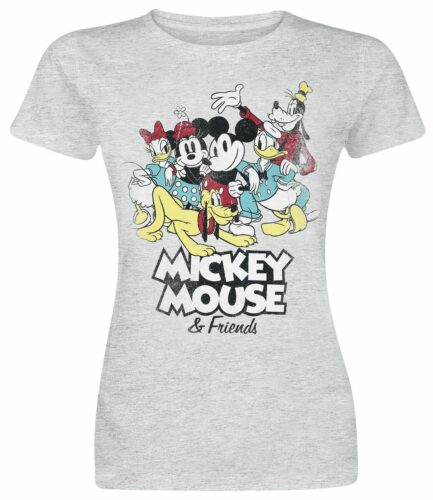 Mickey & Minnie Mouse Mouse and Friends! dívcí tricko prošedivelá