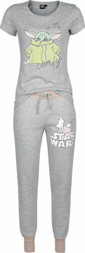 Star Wars The Mandalorian - Comfy pyžama šedá/ružová