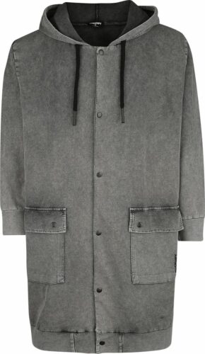 Rockupy Tepláková bunda s kapucí mikina s kapucí na zip šedá