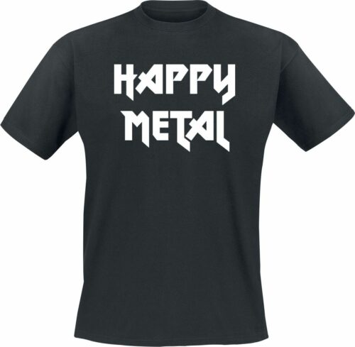 Happy Metal tricko černá
