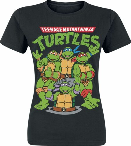 Teenage Mutant Ninja Turtles Group dívcí tricko černá