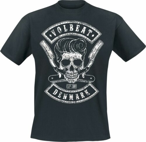 Volbeat Denmark Skull tricko černá