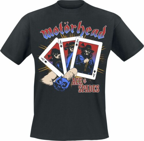 Motörhead Ace Band Cards tricko černá