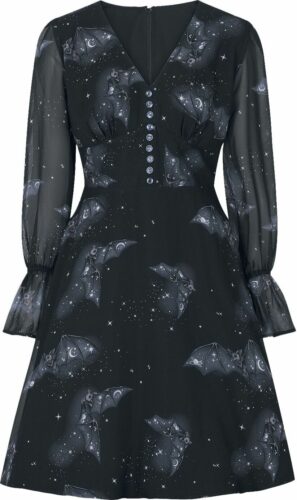 Hell Bunny Midi šaty Twilight šaty černá