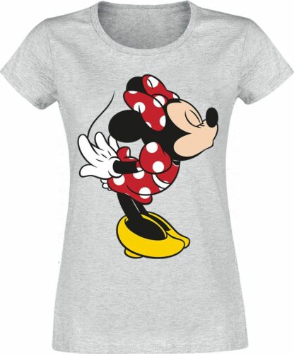 Mickey & Minnie Mouse Minnie Kiss dívcí tricko šedý vres