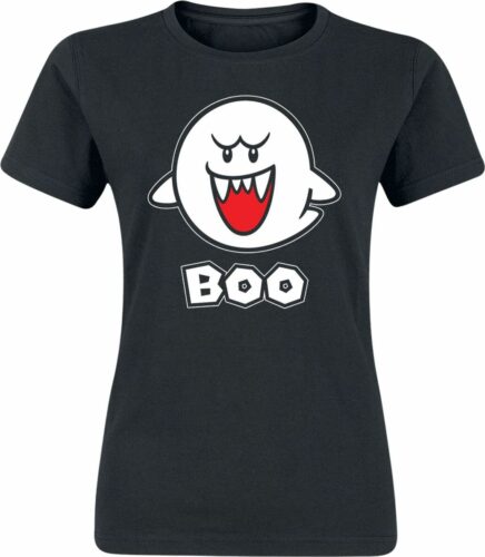 Super Mario Boo dívcí tricko černá