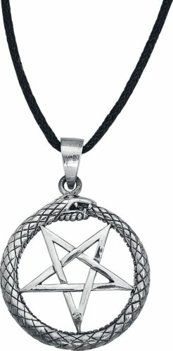 etNox Snake Pentagram Náhrdelník - řetízek stríbrná