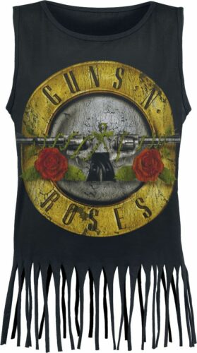 Guns N' Roses Distressed Bullet dívcí top černá