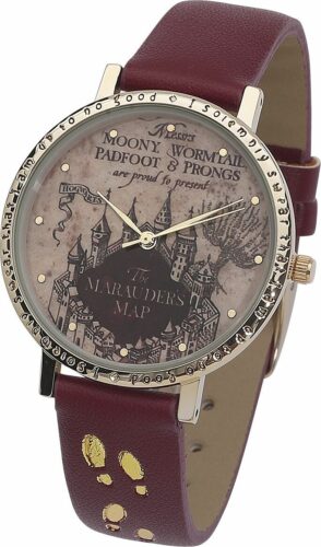 Harry Potter Marauder's Map Náramkové hodinky stríbrná