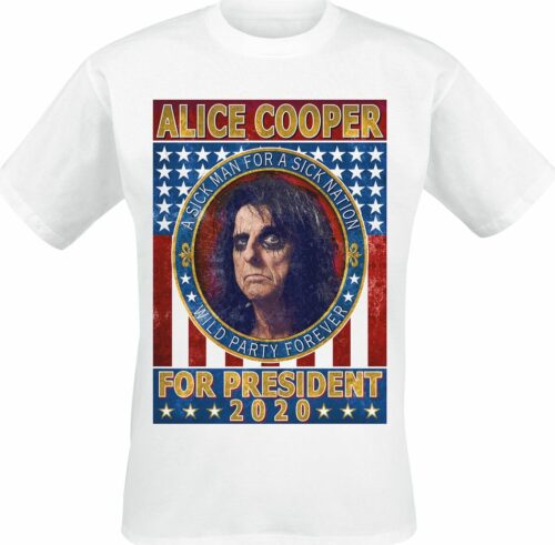 Alice Cooper I'm With Coop tricko bílá