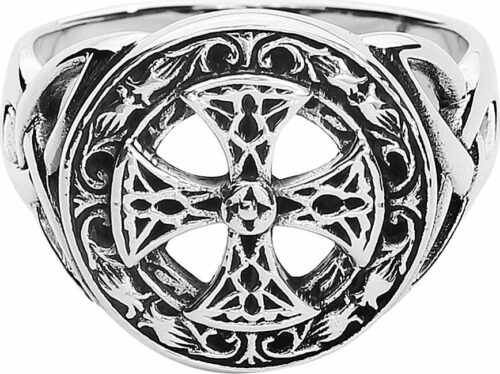 etNox magic and mystic Silver Celtic Cross prsten standard