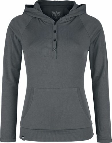 Black Premium by EMP Tričko s kapucí dívcí triko s dlouhými rukávy šedá