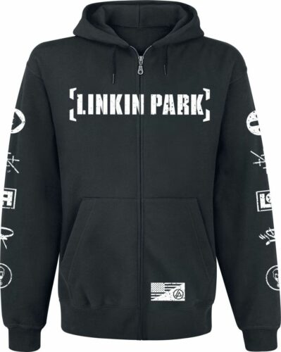 Linkin Park Graffiti mikina s kapucí na zip černá