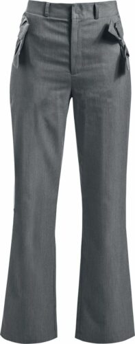 Voodoo Vixen Široké kalhoty rovného střihu Gail Dívčí kalhoty šedá