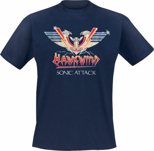 Hawkwind Sonic Attack tricko námořnická modrá