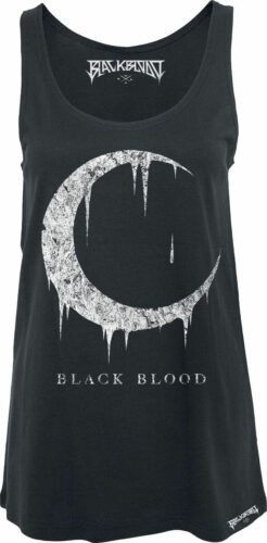 Black Blood Blood Moon dívcí top černá