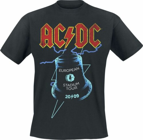 AC/DC European Stadium Tour 200 tricko černá