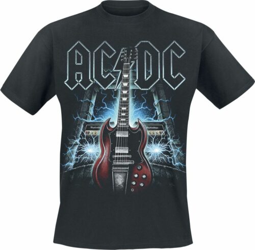 AC/DC High Voltage Guitar tricko černá