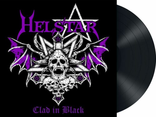 Helstar Clad in black LP standard