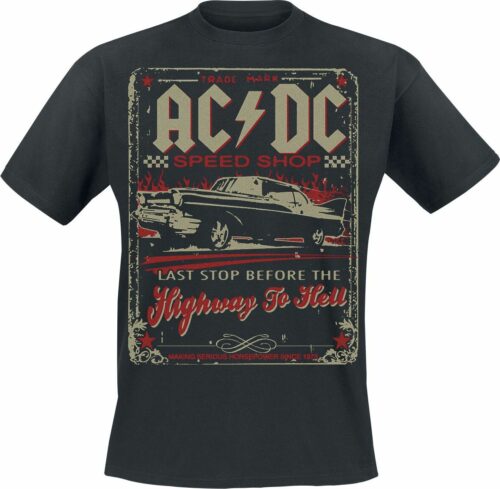 AC/DC Highway To Hell - Speed Shop tricko černá