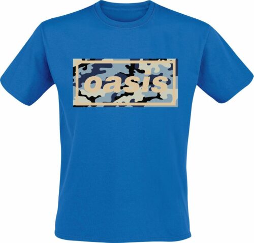 Oasis Camo Logo tricko královská modrá