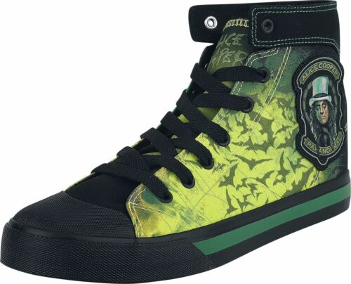 Alice Cooper EMP Signature Collection obuv zelená/žlutá/cerná