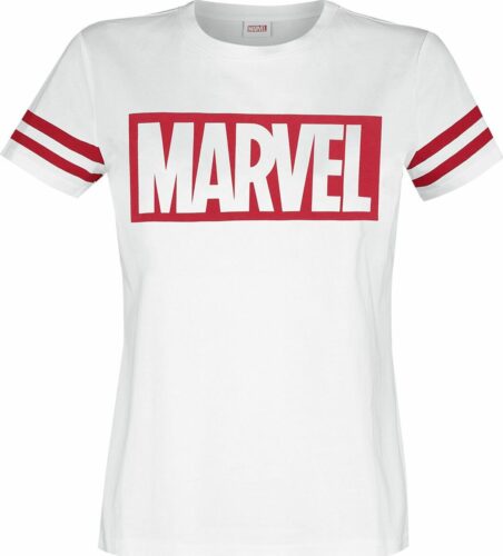 Marvel Logo dívcí tricko bílá