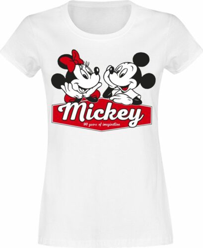 Mickey & Minnie Mouse Mickey & Minnie dívcí tricko bílá