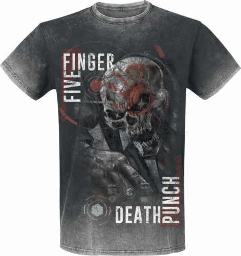 Five Finger Death Punch And Justice For None tricko černá/použitý vzhled