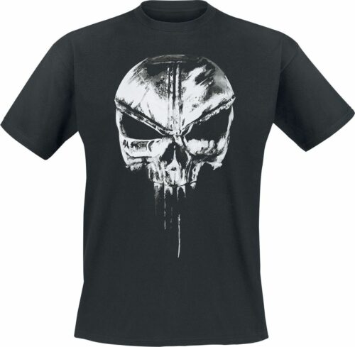 The Punisher Sketched Skull tricko černá