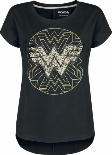 Wonder Woman 1984 - Gold Logo dívcí tricko černá