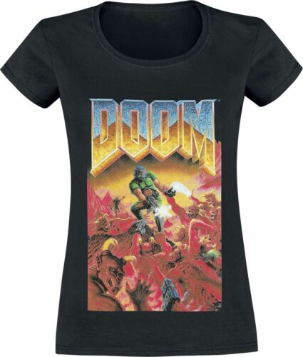Doom Classic Boxart dívcí tricko černá
