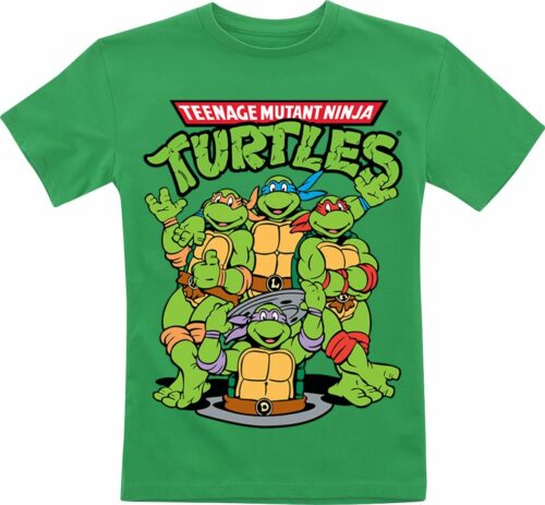 Teenage Mutant Ninja Turtles Group detské tricko zelená